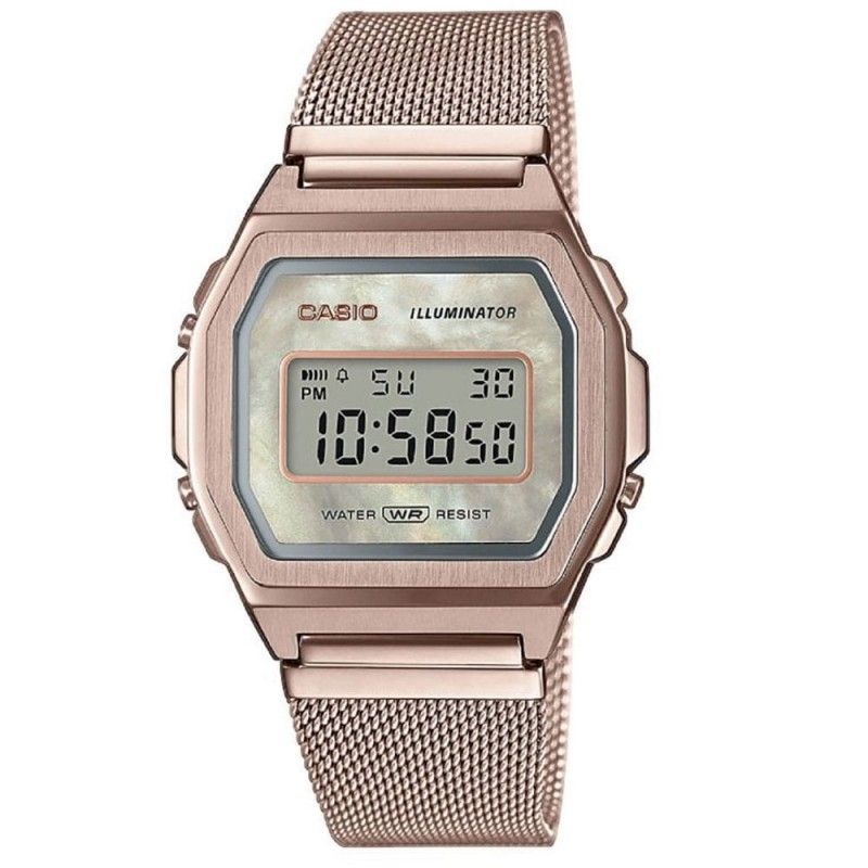 reloj de mujer CASIO vintage A1000MCG-9EF frontal